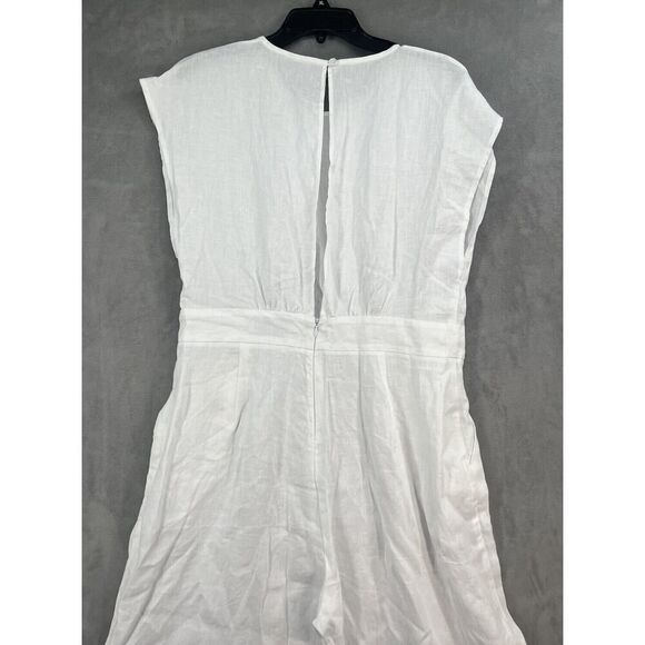 Rumer The Label Estelle Jumpsuit Size X-Large 100% Linen White - Picture 8 of 14